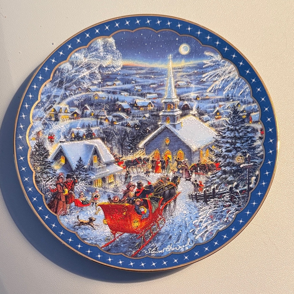 Stewart Sherwood "Joy to the World" collector plate